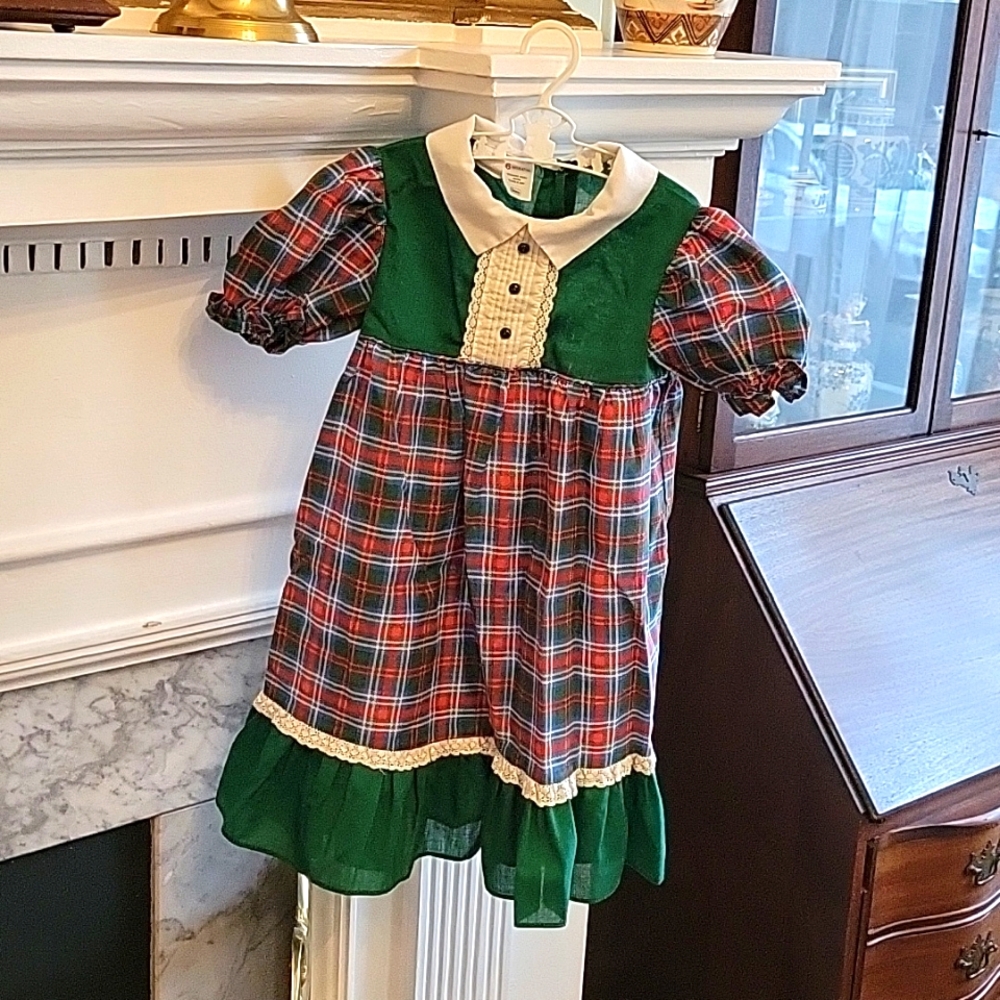 Vtg Sears Christmas Dress